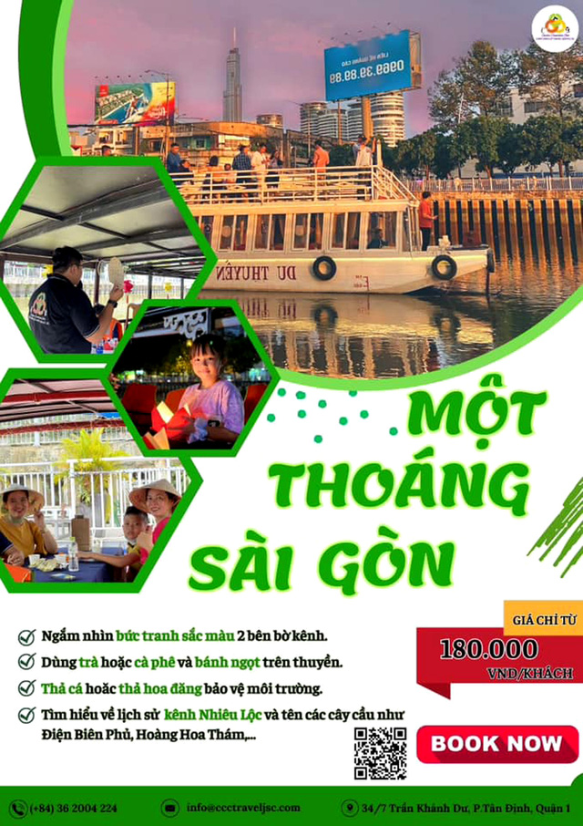 Tour du lịch đường thủy được giới thiệu trong Lễ hội sông nước - Ảnh: SỞ DU LỊCH, SAIGON YACHT