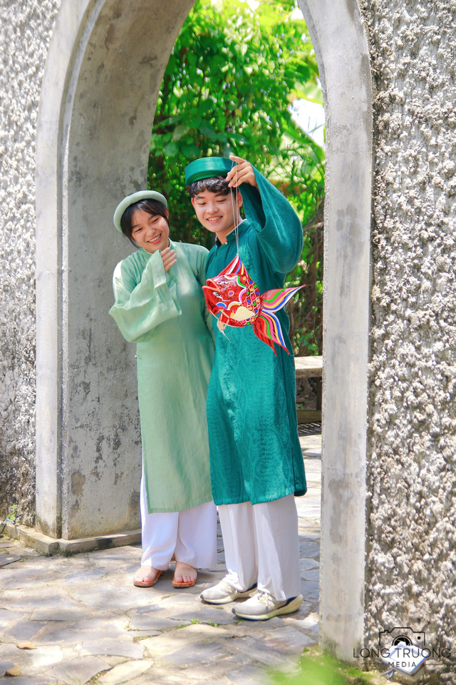 Bộ ảnh mặc Việt phục đón trung thu trong trẻo của teen trường THPT Long Trường - Ảnh 3.