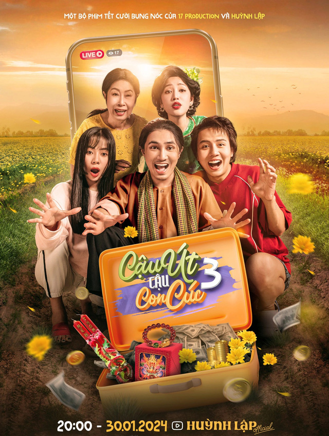 Poster chính thức của web drama Tết của Huỳnh Lập - Ảnh: FBNV