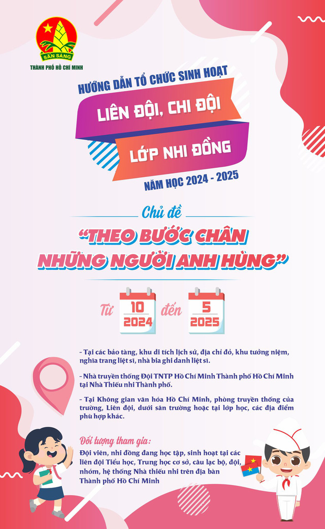 Hội đồng Đội TP.HCM hướng dẫn sinh hoạt liên đội, chi đội- Ảnh 3.