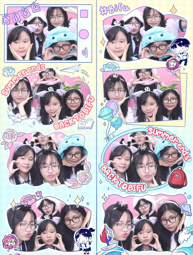 Đu trend chụp ảnh photo booth với khung ảnh mang tên trường mình- Ảnh 3.