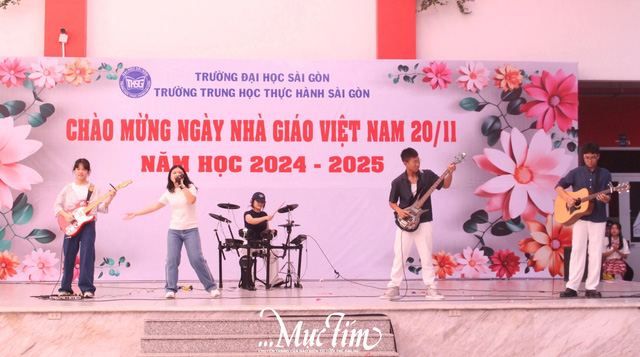 Trăm hoa đua nở rực rỡ mừng 20-11 của teen Trường Trung học Thực hành Sài Gòn- Ảnh 6.