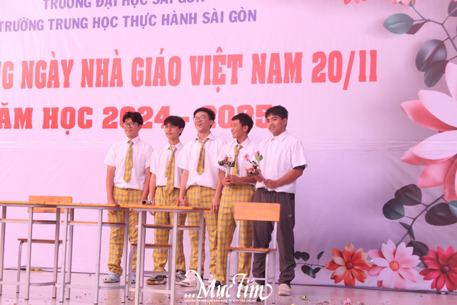 Trăm hoa đua nở rực rỡ mừng 20-11 của teen Trường Trung học Thực hành Sài Gòn- Ảnh 10.