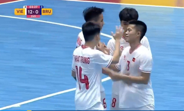 Futsal Việt Nam thắng đậm 14-0 trước Brunei- Ảnh 3.