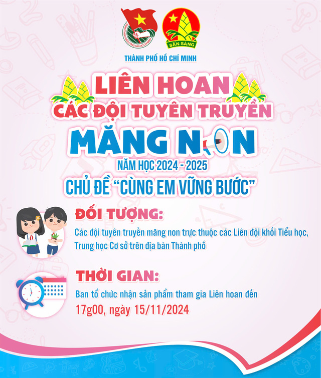 Liên hoan các đội tuyên truyền măng non: danh sách sản phẩm dự thi bảng A- Ảnh 1.