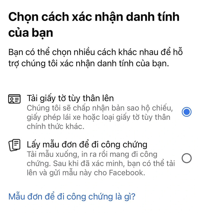 2 cách xác thực tài khoản mạng xã hội Facebook từ hôm nay 25-12- Ảnh 4.