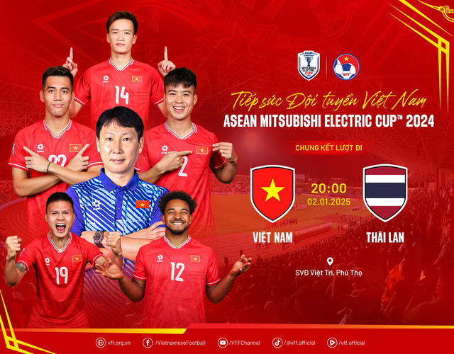 Việt Nam - Thái Lan lại chạm trán tại ASEAN Cup 2024 - Ảnh: VFF