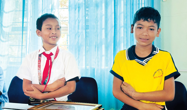 Hai nam sinh Trường THCS Kpă Klơng (Gia Lai) dũng cảm cứu người- Ảnh 1.