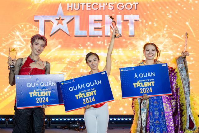 Nữ sinh múa nghệ thuật xuất sắc giành ngôi vị quán quân HUTECH's Got Talent 2024- Ảnh 1.