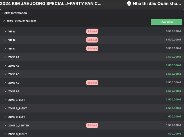 Nhiều hạng vé concert Kim Jae Joong tại Việt Nam hết nhanh chóng ngay sau mở bán - Ảnh 2.