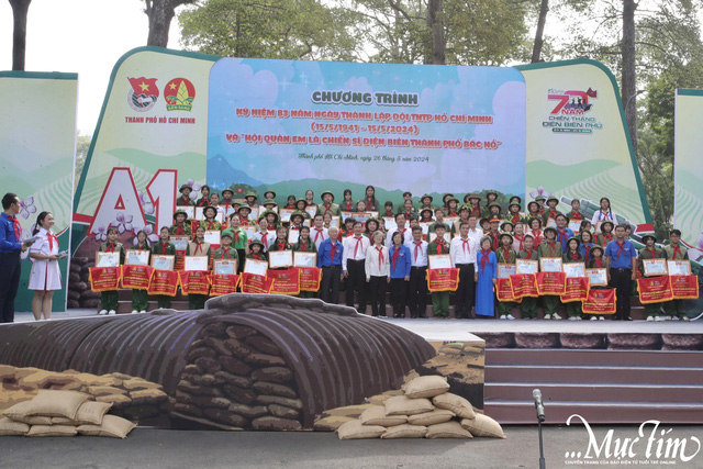 2.500 đội viên dự hội quân Em là chiến sĩ Điện Biên thành phố Bác Hồ- Ảnh 3.