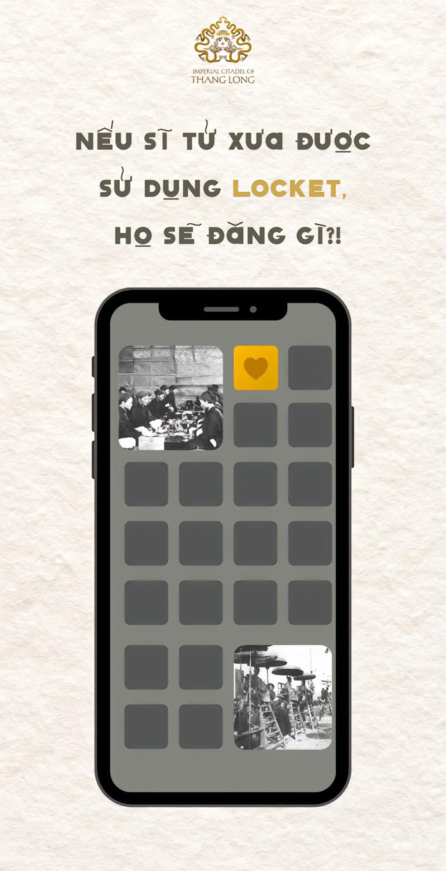 Cư dân mạng hào hứng với câu hỏi từ Tiktok Hoàng thành Thăng Long: Nếu sĩ tử xưa được dùng Locket, họ sẽ đăng gì?- Ảnh 1.