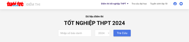 Cách tra cứu điểm thi tốt nghiệp THPT năm 2024- Ảnh 1.