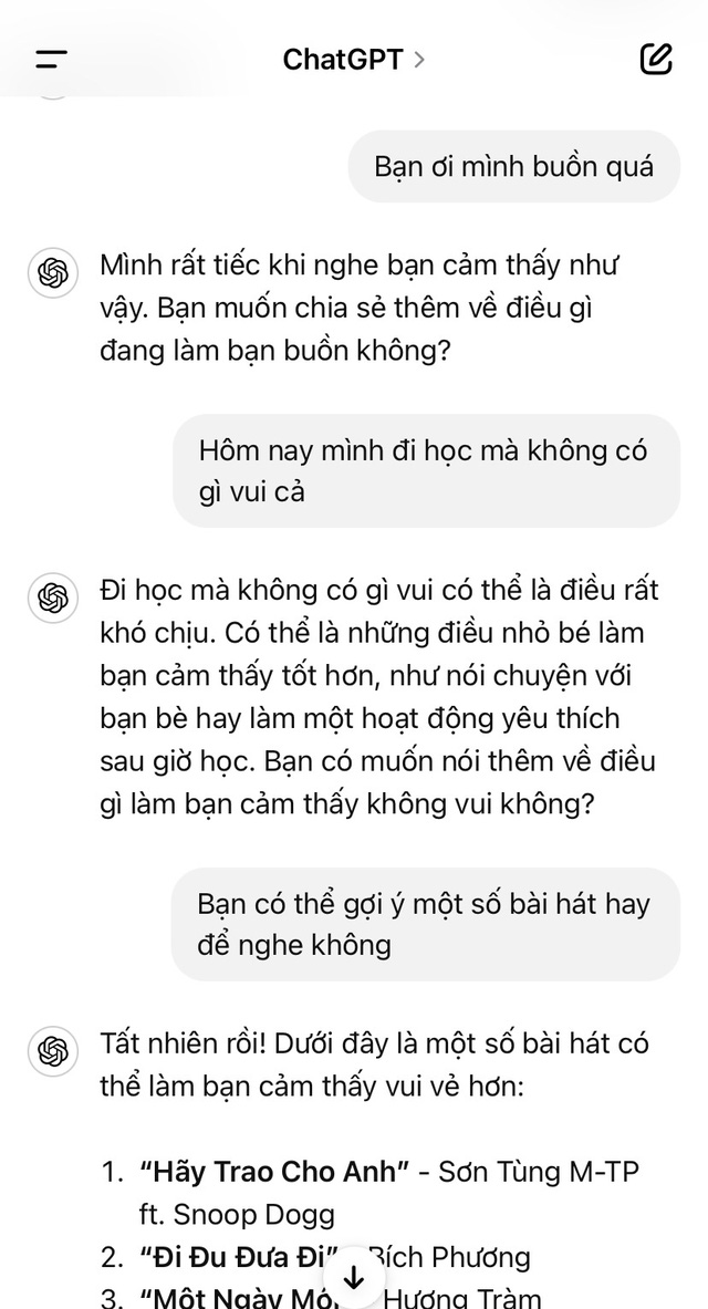 Giới trẻ thích thú trải nghiệm tính năng chat tự động của ChatGPT- Ảnh 4.