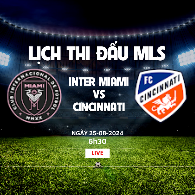 6h30 ngày 25-8, Inter Miami gặp FC Cincinnati với đội hình nào?- Ảnh 1.