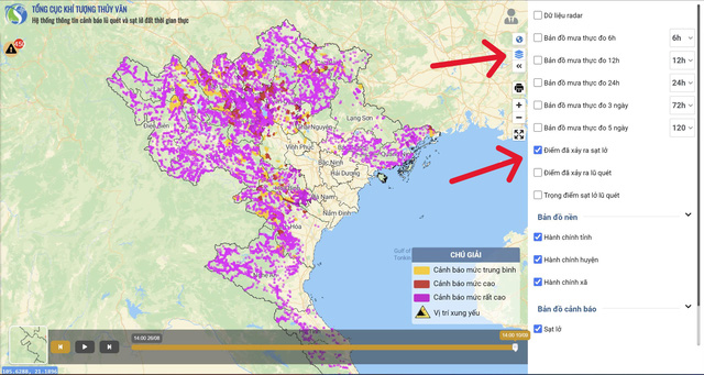 Hướng dẫn xem cảnh báo lũ quét, sạt lở đất nhanh và đơn giản nhất- Ảnh 5.