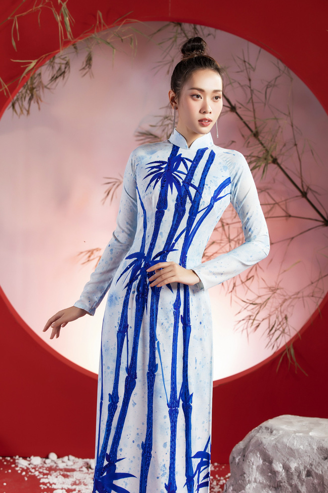 Hoa hậu Khánh Vân, Thúy Hằng, Ban Mai duyên dáng trong tà áo dài - Ảnh 9.