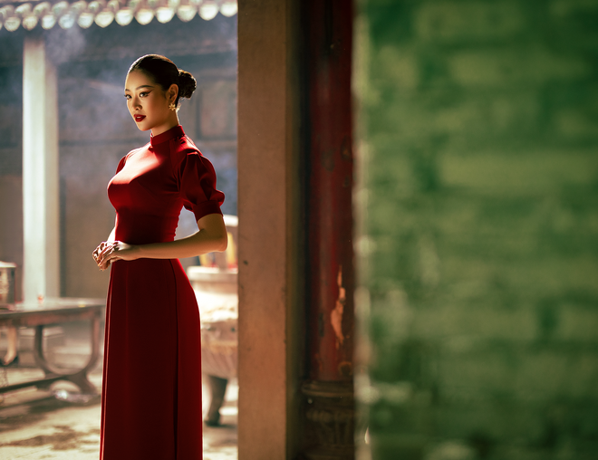 Hoa hậu Khánh Vân, Thúy Hằng, Ban Mai duyên dáng trong tà áo dài - Ảnh 8.