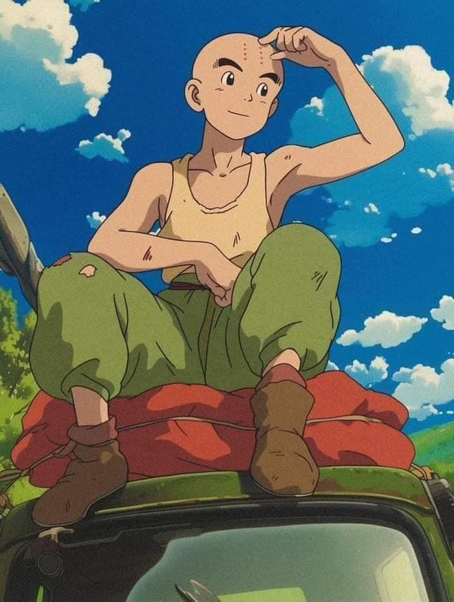 Khi dàn diễn viên Dragon Ball hóa thân theo phong cách Ghibli - Ảnh 18.