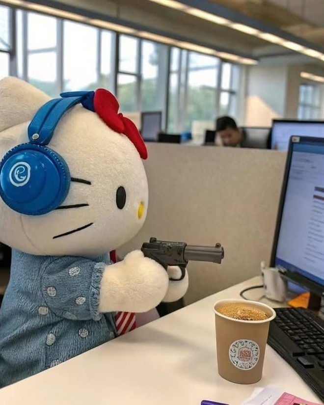 Meme Hello Kitty gây sốt giới văn phòng Sao nhí đột ngột qua đời ở tuổi 16 - Ảnh 3.