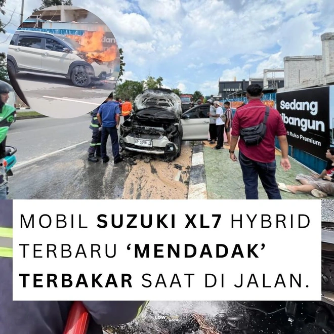 Suzuki XL7 Hybrid bốc cháy khi đang chạy trên đường- Ảnh 2. Suzuki XL7 Hybrid bốc cháy khi đang chạy trên đường- Ảnh 2.