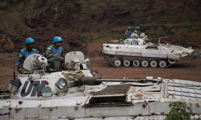 Các binh sĩ gìn giữ hòa bình Ấn Độ ở miền đông Congo năm 2013 (ảnh tư liệu) - Ảnh: AFP