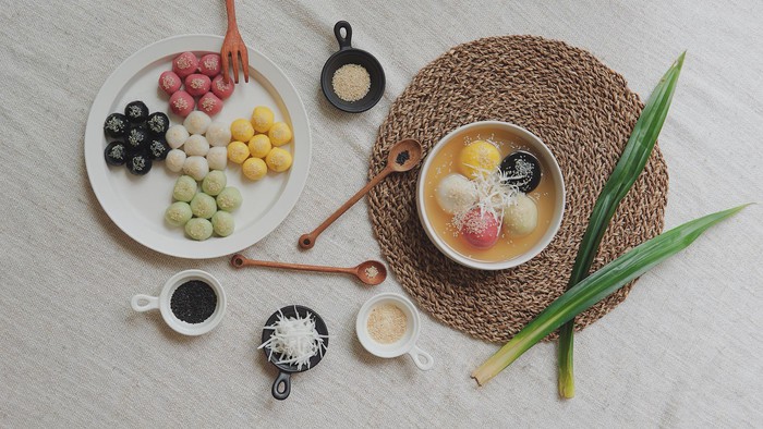 Làm bánh trôi ngũ sắc tết Hàn thực - Ảnh 1. Làm bánh trôi ngũ sắc tết Hàn thực - Ảnh 1.