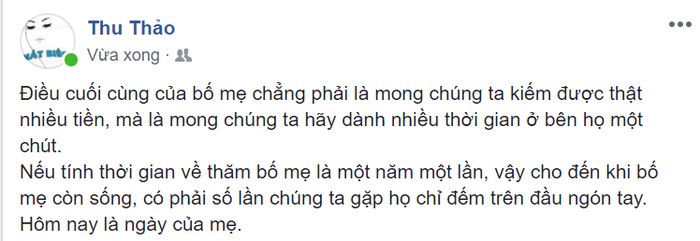 Ngày của Mẹ 13-5: Yêu thương mẹ đâu chỉ một ngày - Ảnh 2.