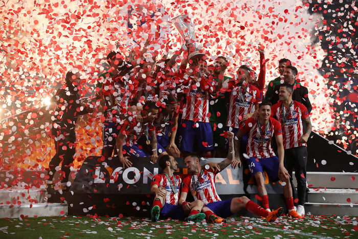 Atletico Madrid ăn mừng chức vô địch Europa League - Ảnh 2.