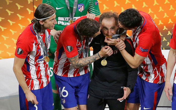 Atletico Madrid ăn mừng chức vô địch Europa League - Ảnh 9.