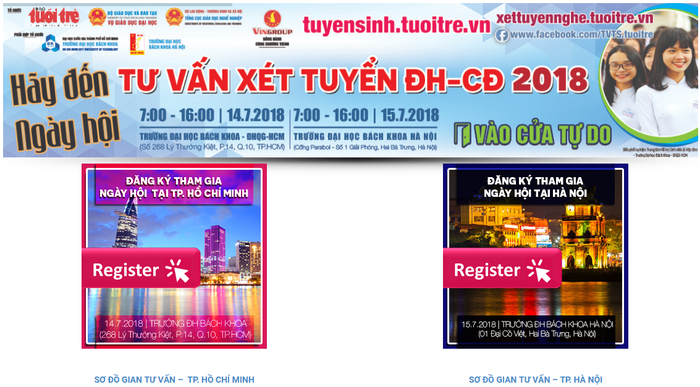 Bắt đầu nhận đăng ký Ngày hội tư vấn xét tuyển 2018 - Ảnh 1.