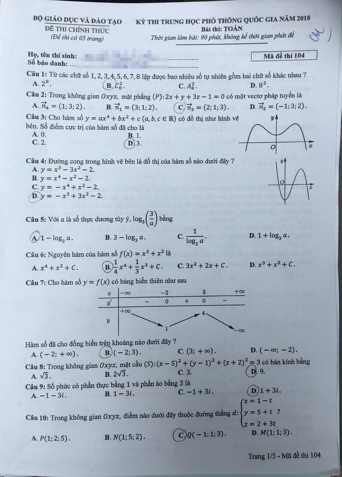 Thí sinh than đề thi toán THPT quốc gia dài và khó, nhiều em bật khóc - Ảnh 22.