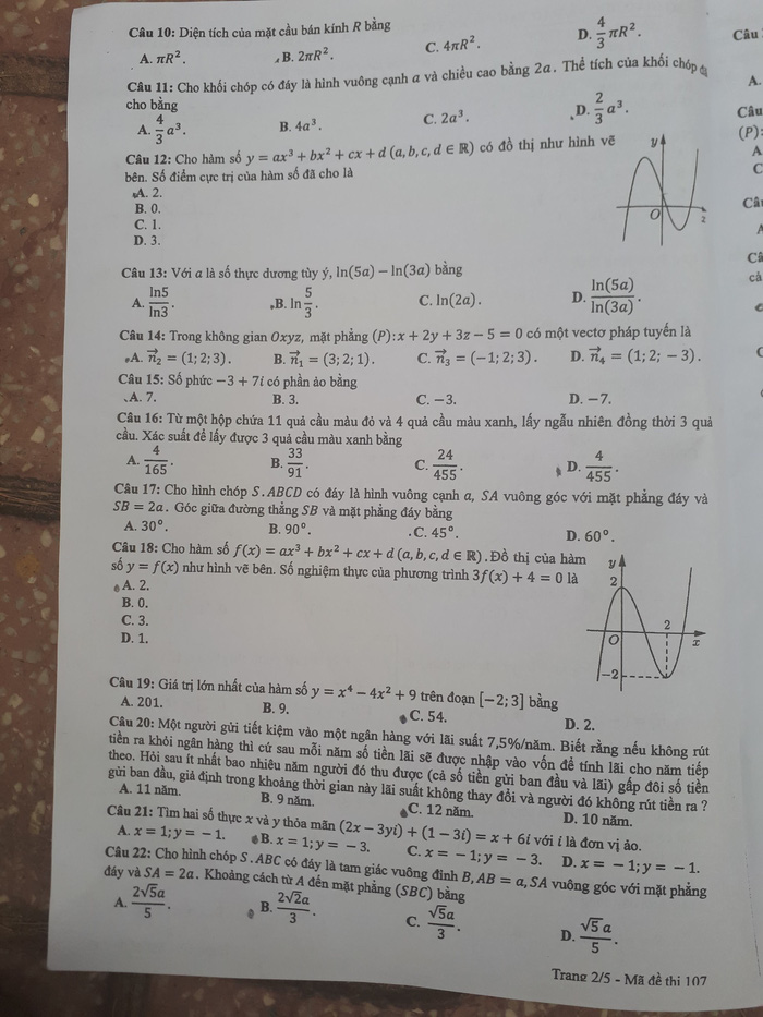 Thí sinh than đề thi toán THPT quốc gia dài và khó, nhiều em bật khóc - Ảnh 28.