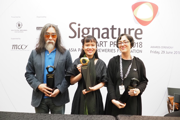 Phan Thảo Nguyên chiến thắng Giải thưởng lớn Signature Art Prize 2018 - Ảnh 1.