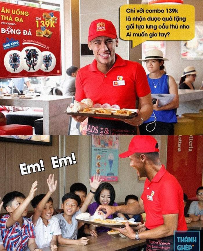 Fan chế Neymar: Từ cầu thủ thành diễn viên lăn và anh bán gà rán - Ảnh 13.