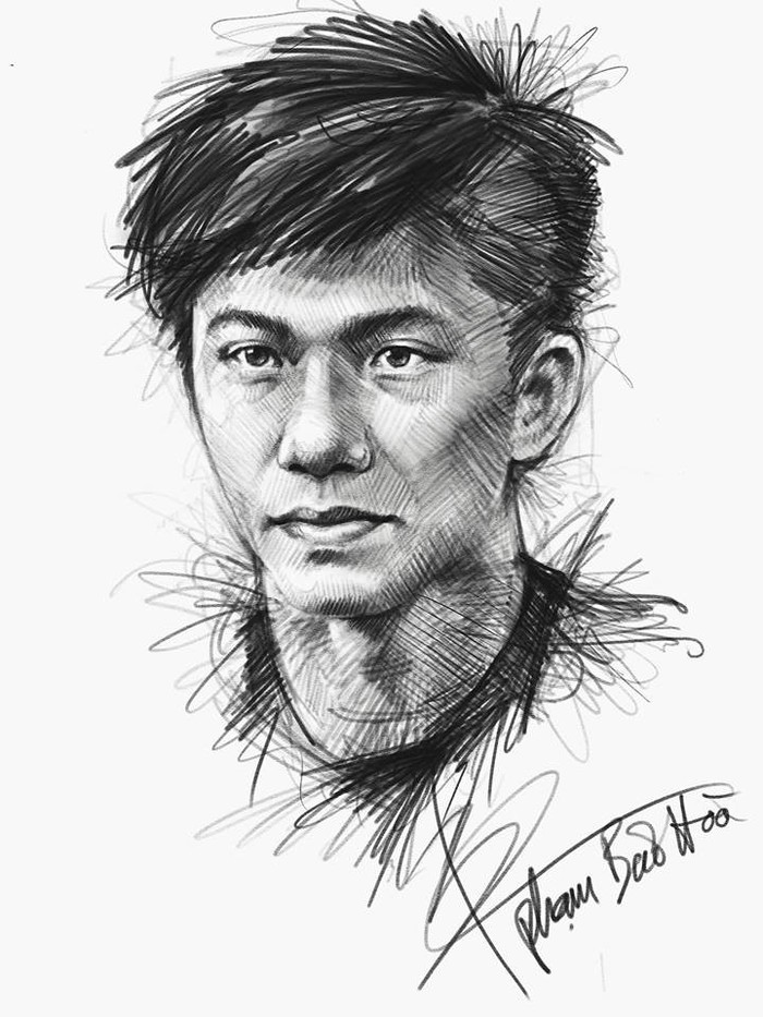 Bộ tranh chì sống động vẽ đội tuyển U23 Việt Nam - Ảnh 17.