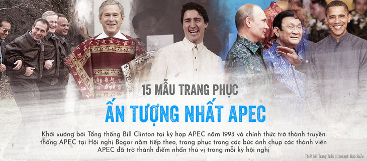 15 mẫu trang phục ấn tượng nhất APEC - Ảnh 1.
