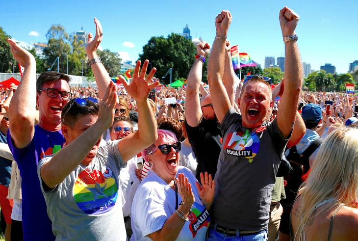 Lễ ăn mừng cầu vồng của người đồng tính Úc - Ảnh 7.