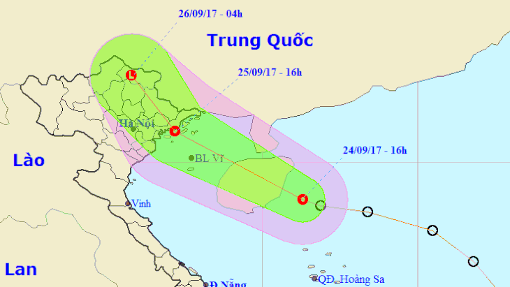 Ngày mai áp thấp nhiệt đới trên biển Quảng Ninh - Hải Phòng - Ảnh 1.