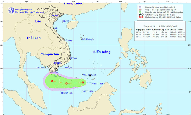 Vùng áp thấp có thể mạnh lên thành áp thấp nhiệt đới - Ảnh 1.