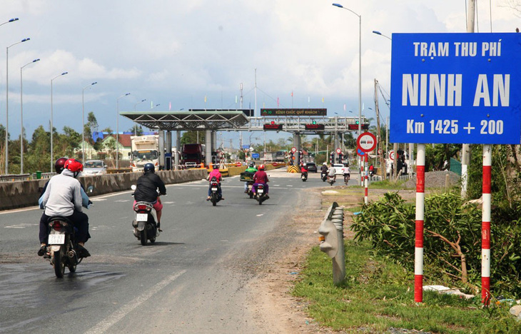 Trạm BOT Ninh An giảm phí nhiều loại xe từ 0h ngày 1-12 - Ảnh 1.