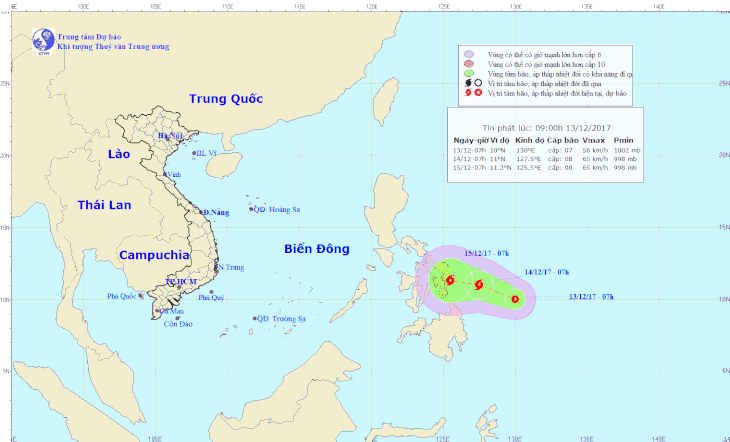 Áp thấp nhiệt đới có thể mạnh thành bão hướng vào biển Đông - Ảnh 1.