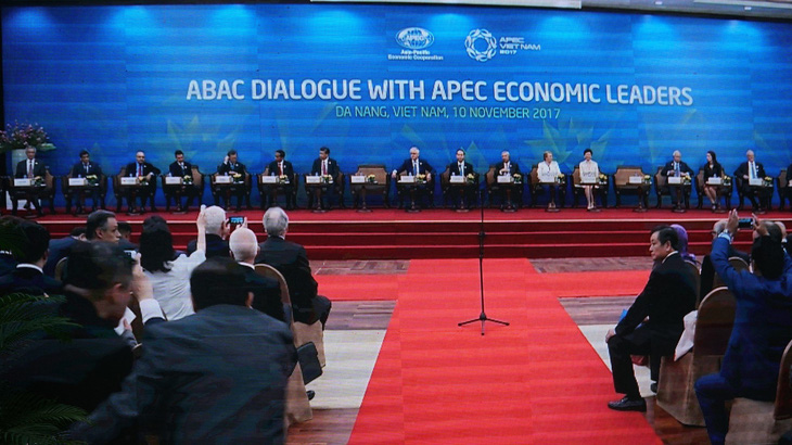 Đối thoại giữa các nhà lãnh đạo với Hội đồng tư vấn doanh nghiệp APEC - Ảnh 1.