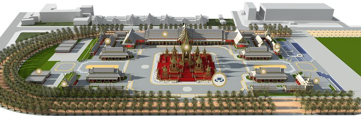 12 triệu người dân kính viếng nhà Vua Thái Lan - Ảnh 3.