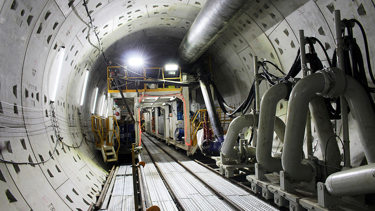 Robot TBM đã khoan được hơn 430m đường hầm metro - Ảnh 3.