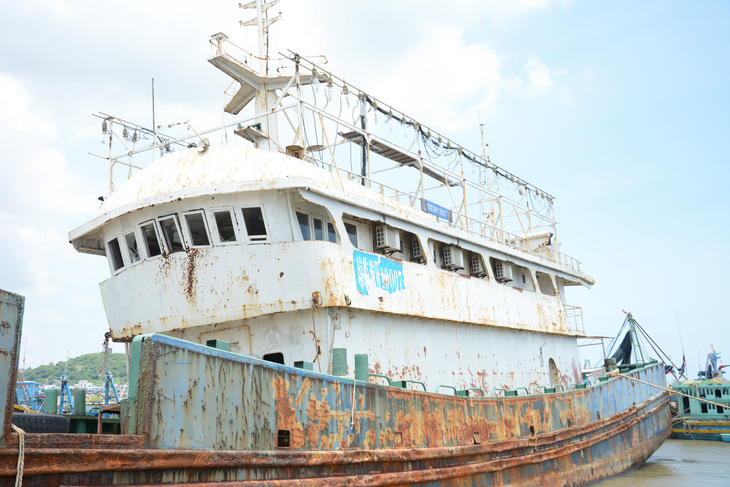 Tìm chủ con tàu ma trôi trên biển Bình Thuận - Ảnh 3.
