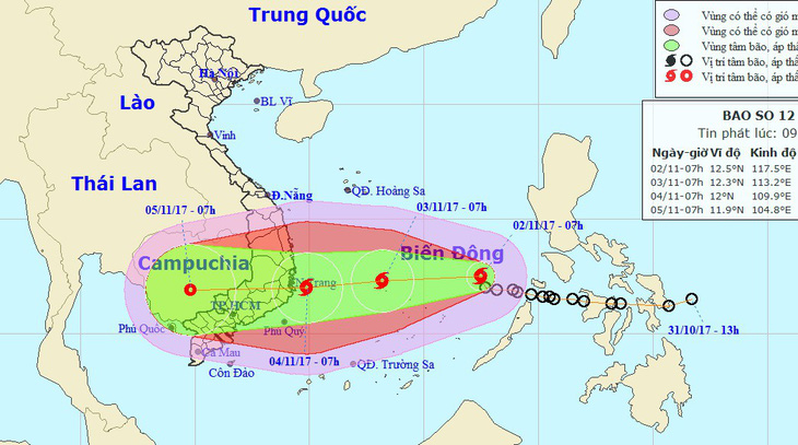 Áp thấp nhiệt đới mạnh thành bão, gió giật cấp 10 - Ảnh 1.