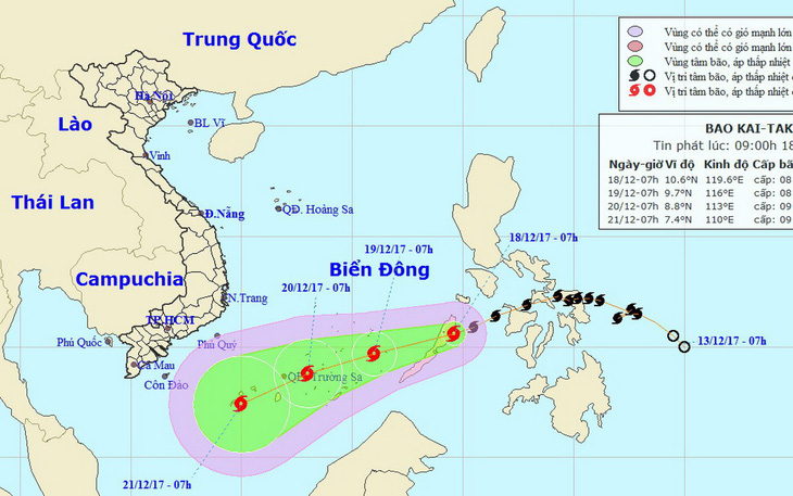 Bão sắp vào biển Đông, miền bắc tiếp tục rét đậm - Ảnh 1.