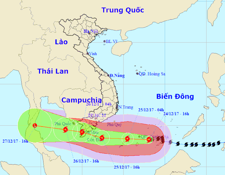 Toàn bộ học sinh, sinh viên TP.HCM nghỉ học tránh bão Tembin - Ảnh 1.