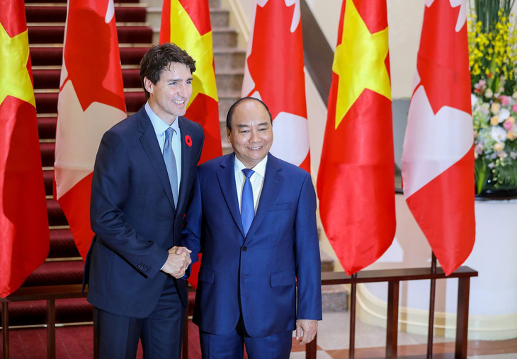Đón chính thức Thủ tướng Canada tại Phủ Chủ tịch - Ảnh 2.